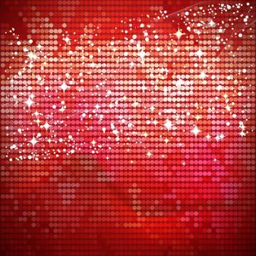 Red shiny vector banner  - vector illustration Stock Illustration