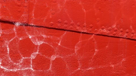 Red ship wall, Sailing Ship Rickmer Rickmers, Hamburg, Germany, Europe Video stock 159640029