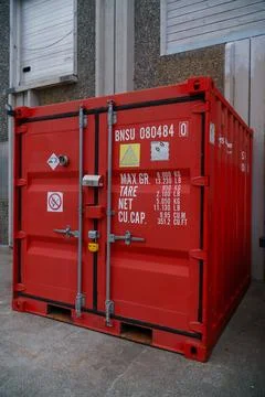 Red Shipping Container Stock Photos