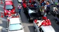 Red Shirts Anti-Government Protest in Bangkok, Thailand, Phetchaburi, 19/02/11 HD Footage