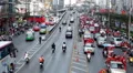 Red Shirts Anti-Government Protest in Bangkok, Thailand, Phetchaburi, 19/02/11 HD Footage