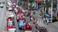 Red Shirts Anti-Government Protest in Bangkok, Thailand, Phetchaburi, 19/02/11 HD Footage