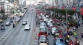 Red Shirts Anti-Government Protest in Bangkok, Thailand, Phetchaburi, 19/02/11 HD Footage