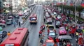 Red Shirts Anti-Government Protest in Bangkok, Thailand, Phetchaburi, 19/02/11 HD Footage