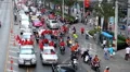 Red Shirts Anti-Government Protest in Bangkok, Thailand, Phetchaburi, 19/02/11 HD Footage