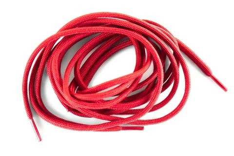 Red shoe laces Stock Illustration