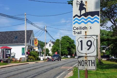 The Red Shoe Pub on the Ceilidh Trail in Mabou, Cape Breton, Canada Stock Photos
