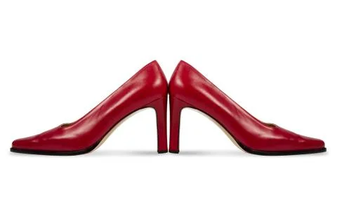 Red shoes with clipping path 库存照片