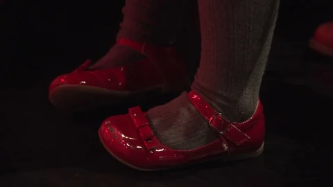 Red shoes Video stock 101968567