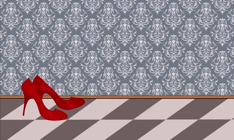 Red shoes Stock Footage 198190966