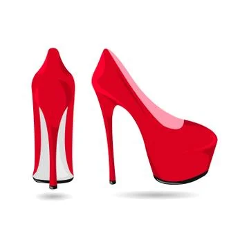 Red shoes Stock Illustration