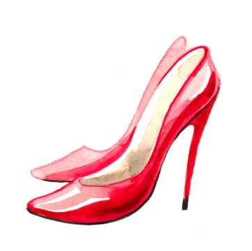 Red shoes Stock Illustration