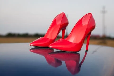 Red shoes Stock Photos