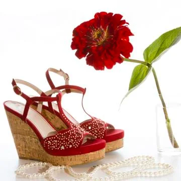 Red shoes Stock Photos