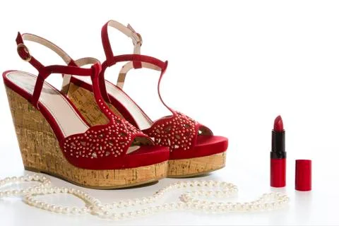 Red shoes Stock Photos