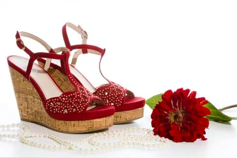 Red shoes Stock Photos