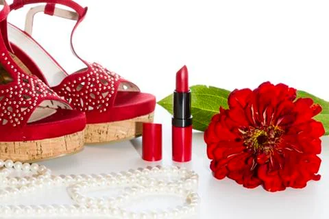 Red shoes Stock Photos