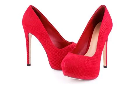 Red shoes Stock Photos