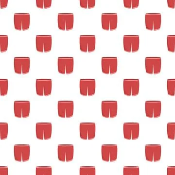 Red shorts underpants seamless pattern background illustration Stock Illustration