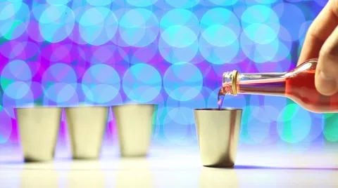 Red shot as celebration concept Stock Footage 45898700