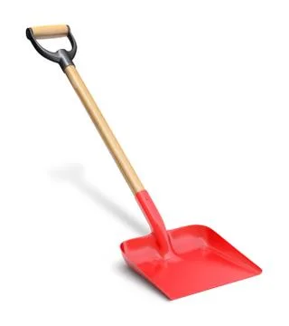 Red shovel Stock Illustration