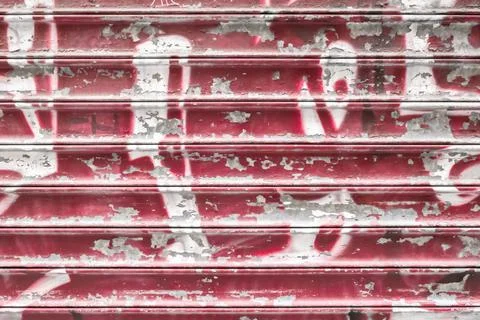 Red shutter grunge Stock Photos