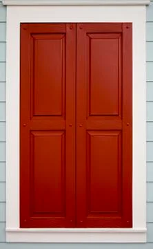 Red shutter Stock Photos