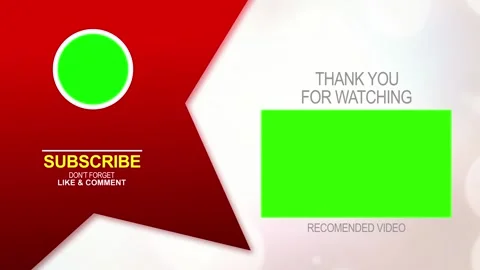 Red Side end screen video Stock Footage 220620419