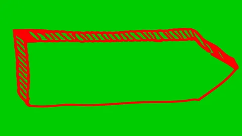 Red sign pointer arrow green Stock Footage 197053431