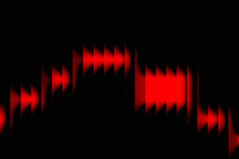 Red Signal Waveform Stock Illustration