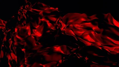 Red Silk Background Stock Footage 95481485