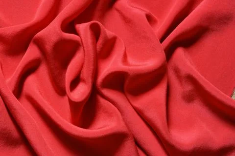 Red silk background Stock Photos