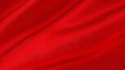 Red silk background with soft folds Stock Illustration