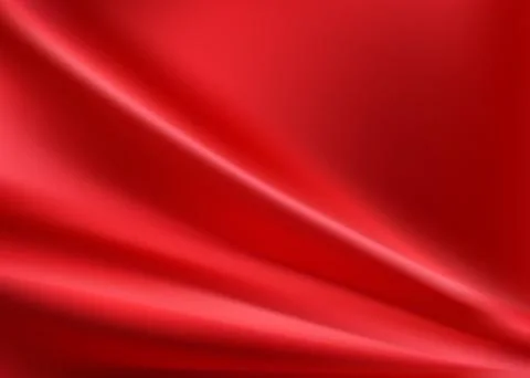 Red silk background with some soft folds Stockillustratie