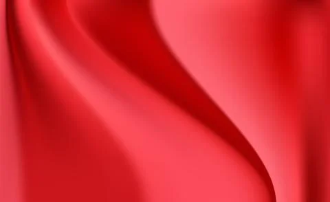 Red silk background with some soft folds Illustrazione stock
