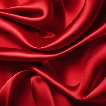 Red silk fabric background and texture. Red satin textured background mater.. Stock Photos