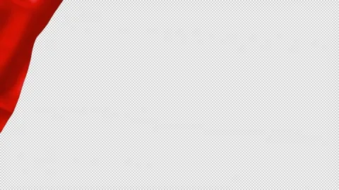 Red silk is fluttering Stock Footage 320010520