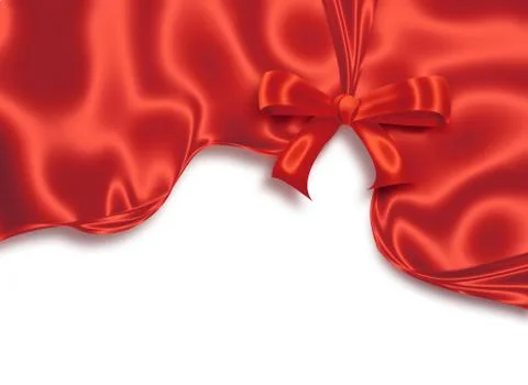 Red silk Stock Illustration