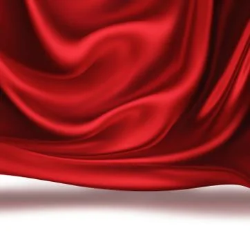 Red silk Stock Illustration