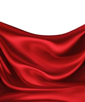 Red silk Stock Illustration