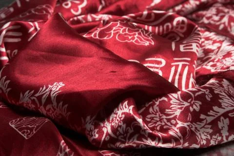 Red silk Stock Photos
