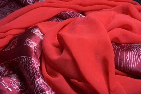 Red silk Stock Photos