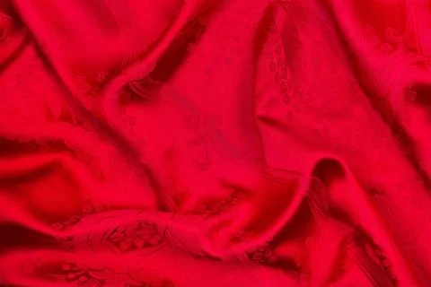 Red silk Stock Photos