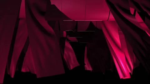 Red Silk veils Stock Footage 38637900