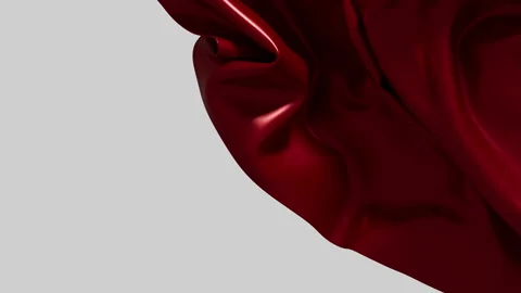 Red silky fabric flowing elegantly beautiful abstract background 스톡 동영상 344882668