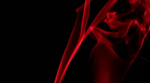 Red Silky Smoke Stock Footage 59786106