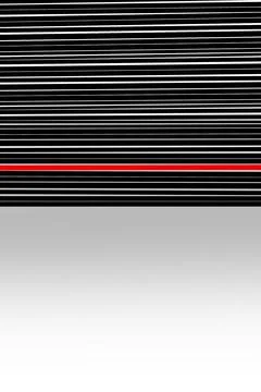 Red single and Black line on white background Stock Illustration