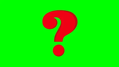 Red single question mark animation pop up Stock Footage 311060197