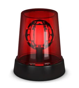 Red siren Stock Illustration