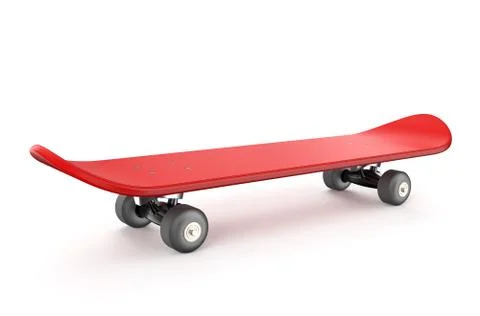 Red skateboard Stockillustratie